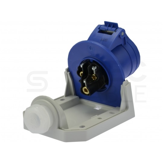 Gniazdo siłowe z klapką [3p] 16A 230V stałe IP44 PAWBOL do obudowy