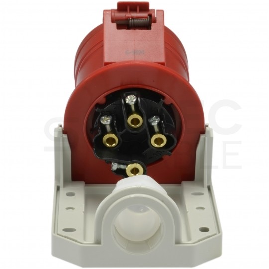 Gniazdo siłowe z klapką [4p] 32A 400V stałe IP44 PCE do obudowy