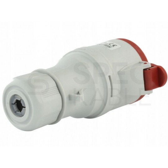 Gniazdo siłowe z klapką [5p] 16A 400V przenośne IP44 PAWBOL na kabel