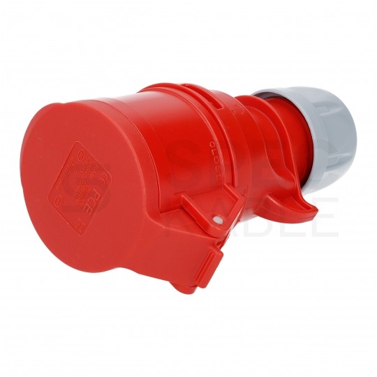 Gniazdo siłowe z klapką [5p] 32A 400V przenośne IP44 SHARK PCE na kabel