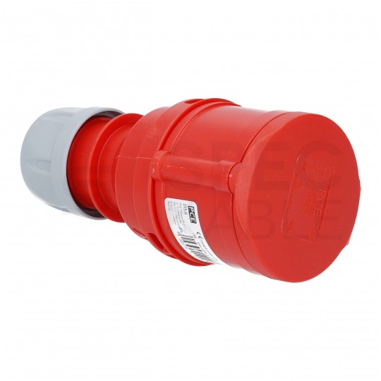 Gniazdo siłowe z klapką [5p] 32A 400V przenośne IP44 SHARK PCE na kabel