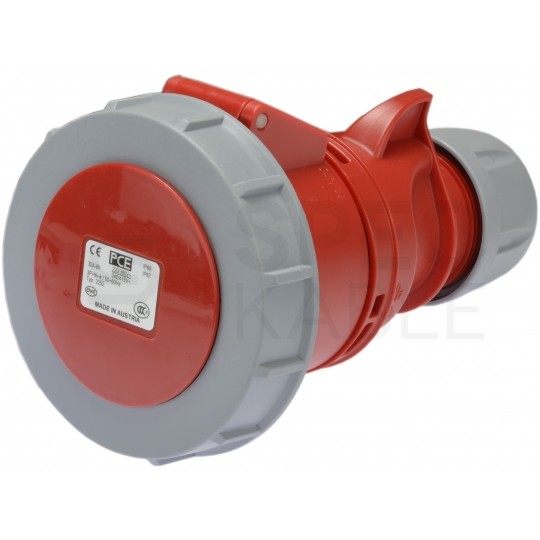 Gniazdo siłowe z klapką [5p] 32A 400V przenośne IP67 PCE na kabel