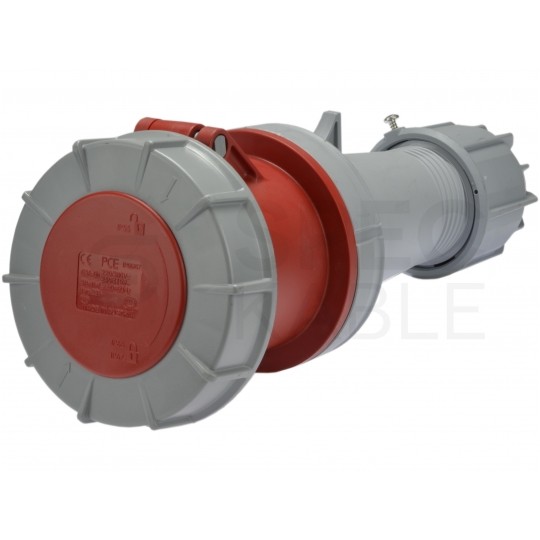 Gniazdo siłowe z klapką [5p] 63A 400V przenośne IP67 PCE na kabel