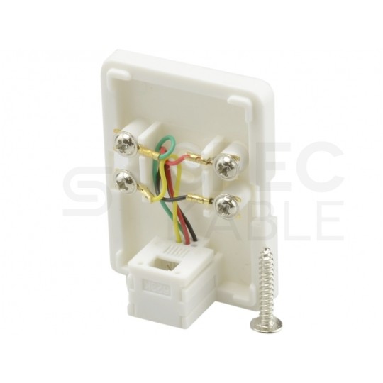 Gniazdo telefoniczne 1xRJ12 6P6C natynkowe