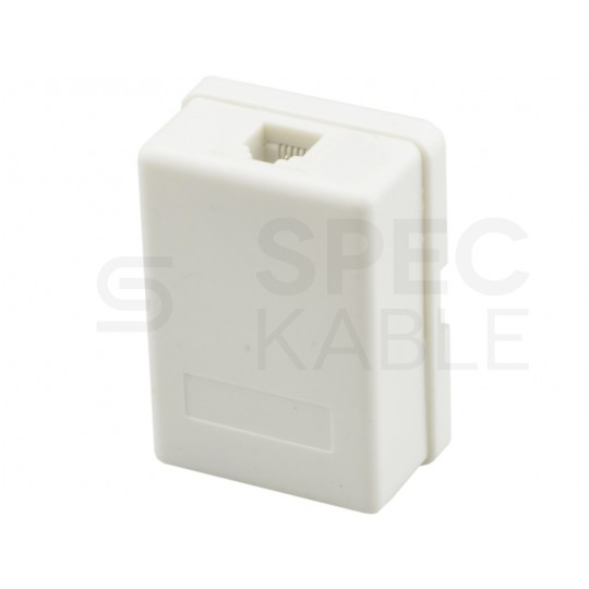 Gniazdo telefoniczne 1xRJ12 6P6C natynkowe