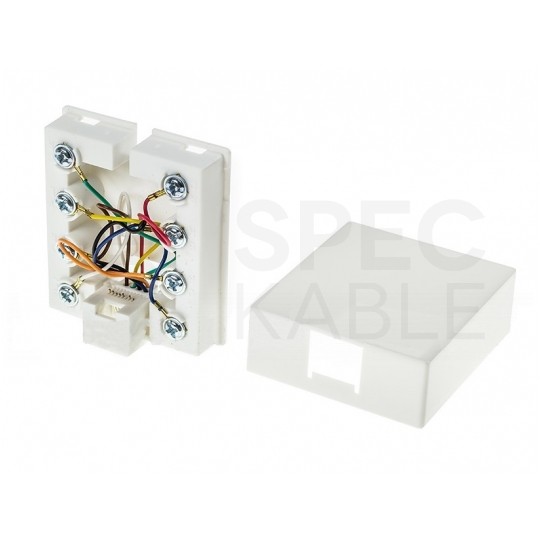 Gniazdo telefoniczne 1xRJ45 8P8C natynkowe