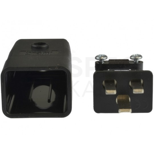 Gniazdo zasilające IEC320 C20 złącze serwerowe (męskie) do UPS [2P+Z] 230V 16A na kabel do 9,5mm