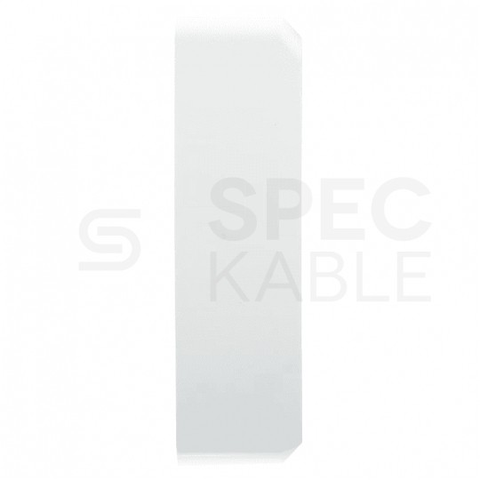 Gniazdo zasilające podwójne bez uziemienia natynkowe IP20 białe 2x [2P] 16A Schneider Prima