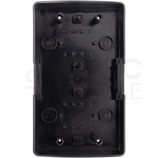 Gniazdo zasilające podwójne natynkowe hermetyczne IP44 czarne z klapką 2x [2P+Z] 16A Koala ViPlast