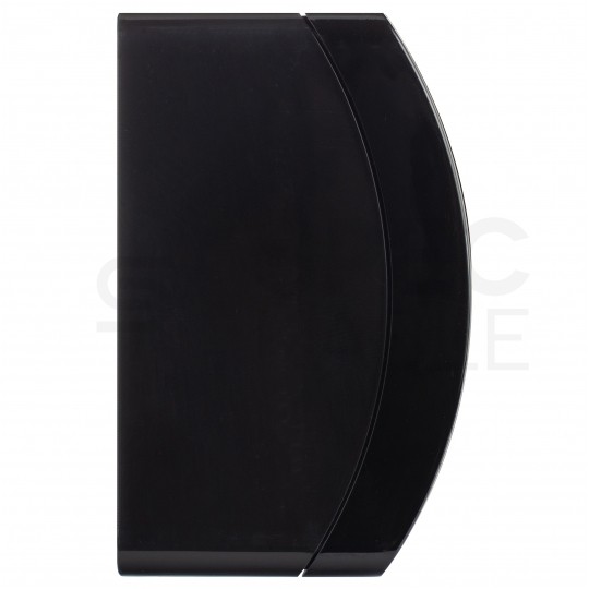 Gniazdo zasilające podwójne natynkowe hermetyczne IP44 czarne z klapką transparentną 2x [2P+Z] 16A Koala ViPlast