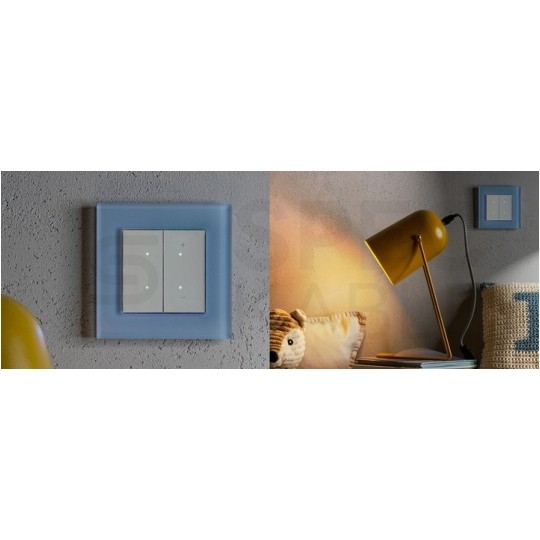 Gniazdo zasilające podwójne SIMON 55 z klapką i uszczelką IP44 białe matowe 2x [2P+Z] 16A z przesłonami Kontakt Simon TGZ2BMCZ.01/111