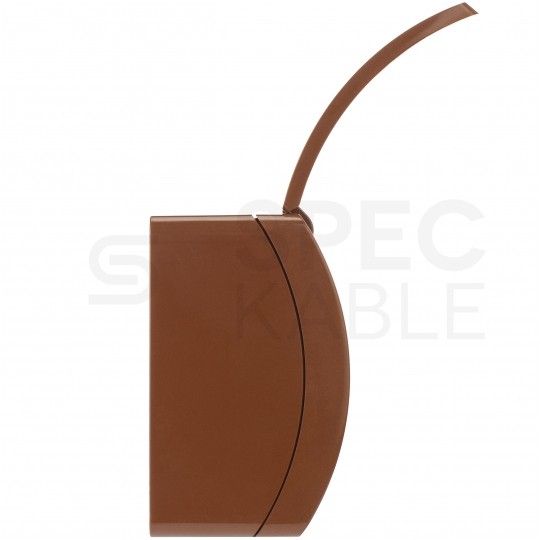 Gniazdo zasilające pojedyncze natynkowe hermetyczne IP44 brązowe z klapką [2P+Z] 16A Koala ViPlast