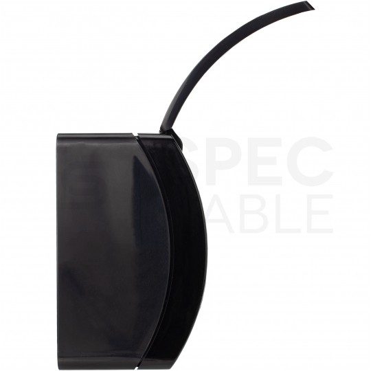 Gniazdo zasilające pojedyncze natynkowe hermetyczne IP44 czarne z klapką [2P+Z] 16A Koala ViPlast