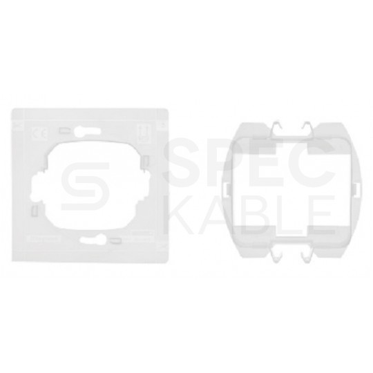 Gniazdo zasilające pojedyncze NILOE STEP czarne [2P+Z] 16A Legrand