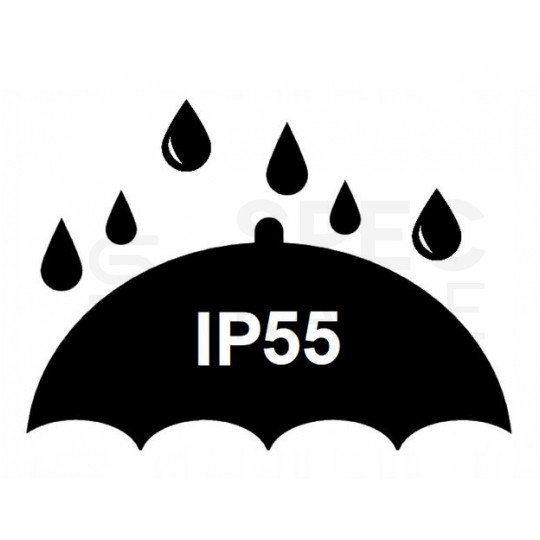 Gniazdo zasilające pojedyncze PLEXO bez ramki podtynkowe hermetyczne IP55 z klapką [2P+Z] 16A białe matowe z przesłonami Legrand