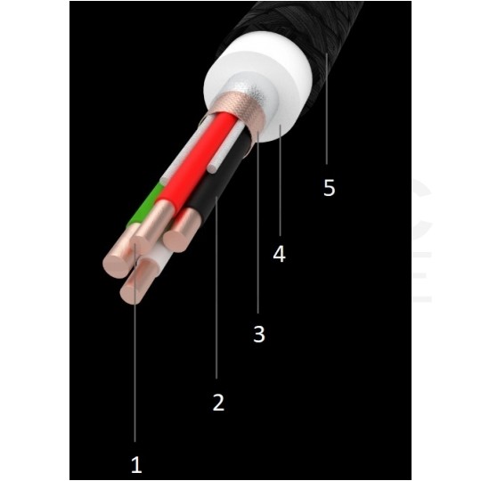 GREEN CELL Kabel USB 2.0 typ-C / A (wtyk / wtyk) Quick Charge 3.0 PowerStream czarny 1,2m