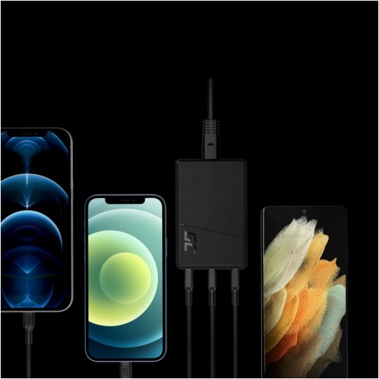 Green Cell Ładowarka sieciowa 5x USB A [1x Ultra Charge 18W (12V / 1,5A) + 4x Smart Charge 12W (5V / 2,4A)] 52W czarna