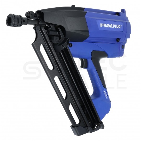 Gwoździarka gazowa akumulatorowa 7,2V do drewna z ładowarką i akumulatorem w walizce Rawlcase RAWLPLUG R-WW90II-XL1