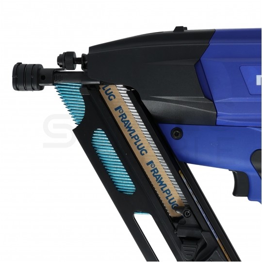 Gwoździe do drewna 3,1x90mm czarne, gładkie na papierze 2200 sztuk + 2x gaz do gwoździarki WW90II Rawlplug R-DPK-3190-V