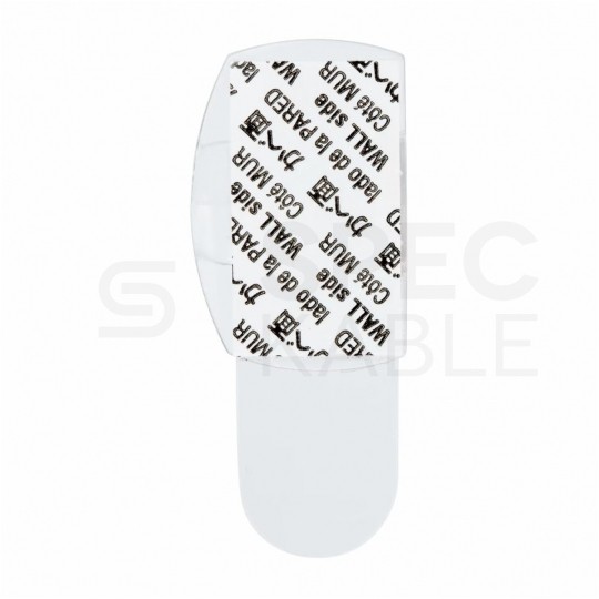 Haczyki małe, klipsy do organizacji kabli 4szt + 5szt małych pasków mocujących transparentne wewnętrzne 3M COMMAND