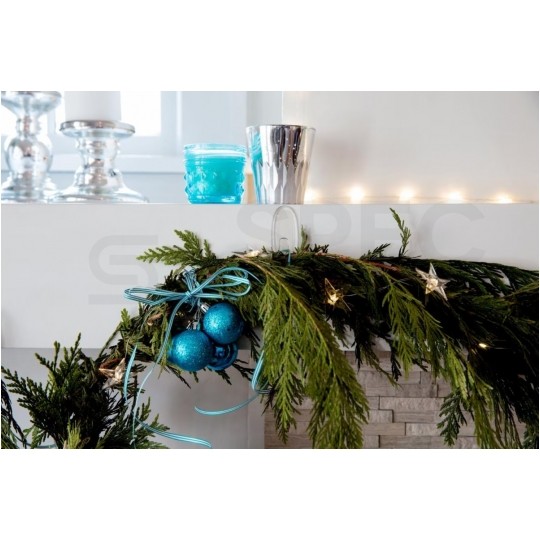 Haczyki przezroczyste średnie wielokrotnego użytku 2szt + 4szt średnie paski mocujące 0,9kg 3M COMMAND