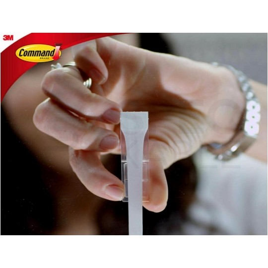 Haczyki średnie wielokrotnego użytku 2szt + 4szt średnie paski mocujące 1,3kg 3M COMMAND