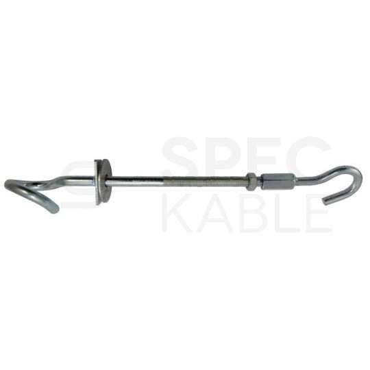 Hak nakrętkowy do śrub hakowych, mocowania uchwytów odciągowych, przelotowych M14 fi:14mm TELCOLINE