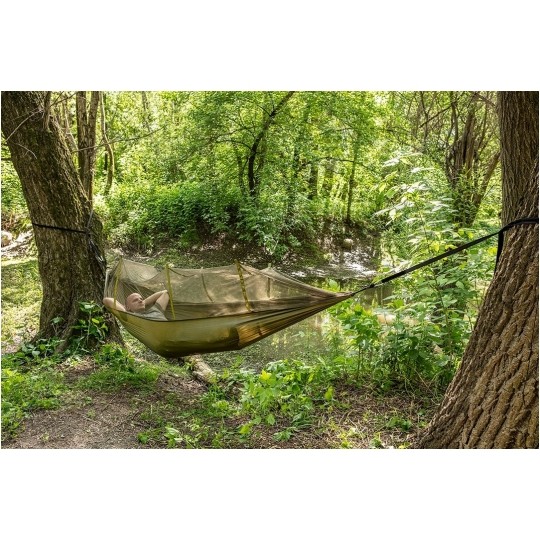 Hamak turystyczny na biwak z moskitierą 330x140cm do 200kg NEO 63-123