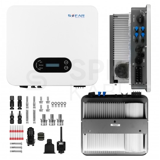 Inwerter solarny On-Grid z regulatorem 2xMPPT 3-fazowy falownik sieciowy 10,0kW SOFAR 11KTLX-G3