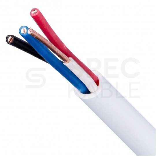 Kabel alarmowy BiTprotect YTDY 4x0,5mm biały 100V domofonowy drut Bitner