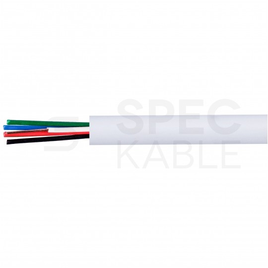 Kabel alarmowy BiTprotect YTDY 6x0,5mm biały 100V domofonowy drut Bitner
