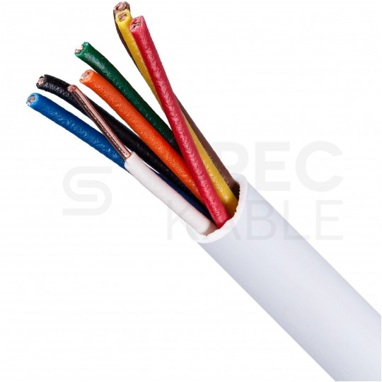 Kabel alarmowy BiTprotect YTDY 8x0,5mm biały 100V domofonowy drut Bitner