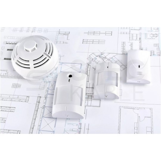 Kabel alarmowy SCYY 4x0,22mm2 biały 150V domofonowy linka Technokabel