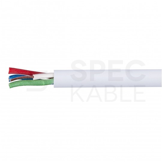 Kabel alarmowy YTDY 4x0,5mm biały 100V domofonowy drut Mercor