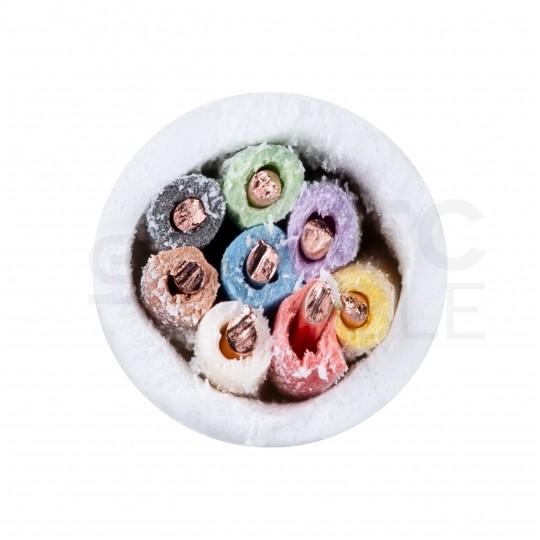 Kabel alarmowy YTDY 8x0,5mm biały 100V domofonowy drut Mercor