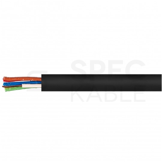 Kabel alarmowy ziemny YTDY 6x0,45mm czarny 100V domofonowy żelowany drut Mercor