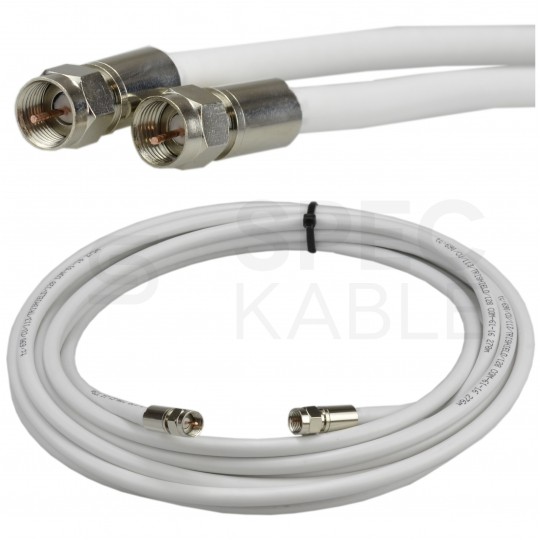 Kabel antenowy SAT TV F (wtyk / wtyk) 1,5m HQ