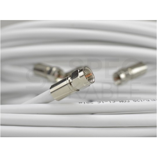 Kabel antenowy SAT TV F (wtyk / wtyk) 3m HQ