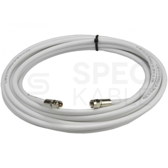 Kabel antenowy SAT TV F (wtyk / wtyk) 3m HQ