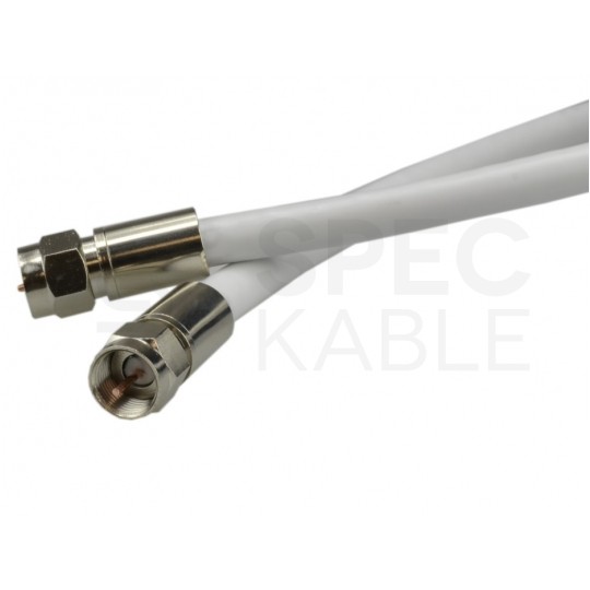 Kabel antenowy SAT TV F (wtyk / wtyk) 3m HQ