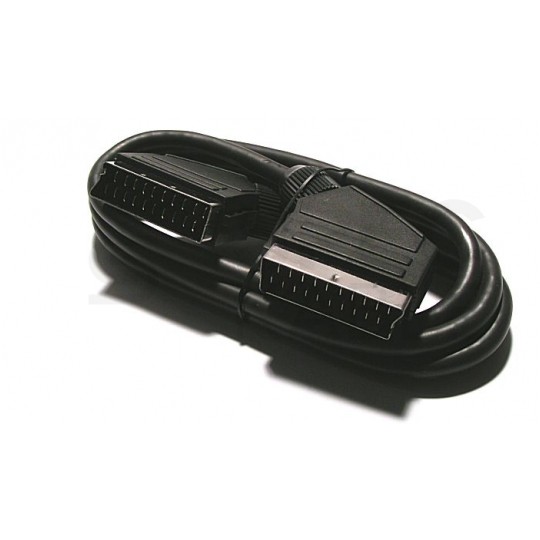 Kabel Audio-Video EURO SCART (wtyk 21-pin / wtyk 21-pin) czarny 1,2m