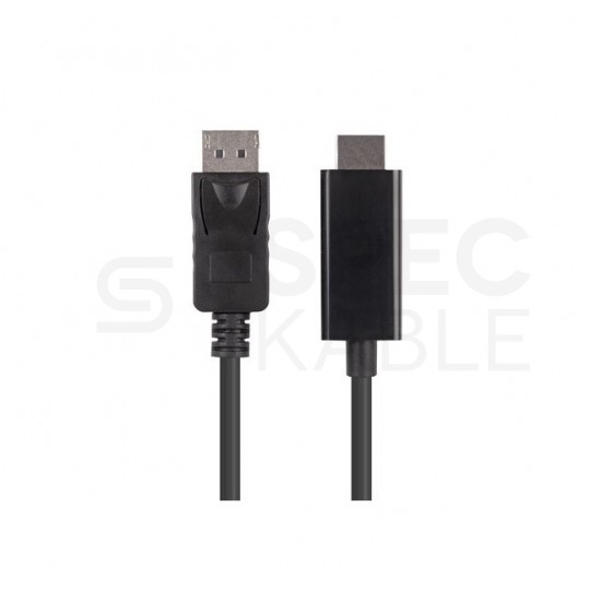 Kabel DisplayPort 1.1 / HDMI FHD@60 (wtyk / wtyk) czarny 3m LANBERG