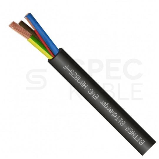 Kabel do ładowania samochodów elektrycznych BiTcharger EVC / H07BZ5-F 5x6mm2 + 1x0,5mm2 czarny 450/750V zewnętrzny poliuretanowy bezhalogenowy linka Bitner