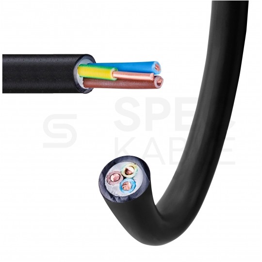 Kabel energetyczny TECHNOPOWER N2XH-J 3x1,5mm2 czarny 0,6/1kV zewnętrzny bezhalogenowy B2ca drut Technokabel