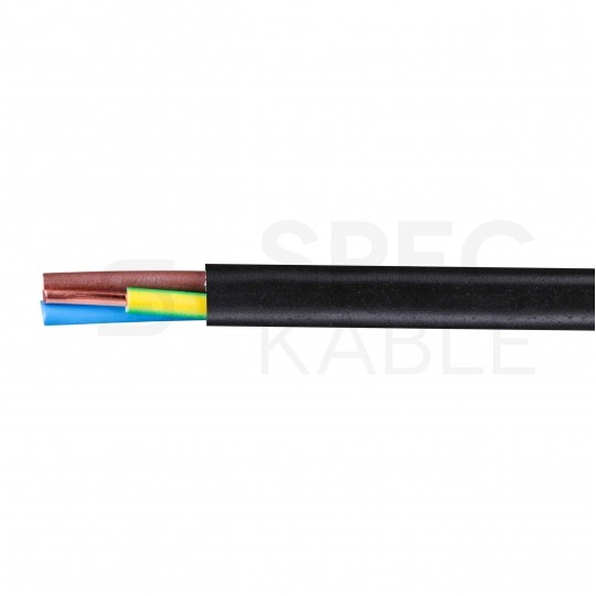 Kabel energetyczny TECHNOPOWER N2XH-J 3x2,5mm2 czarny 0,6/1kV zewnętrzny bezhalogenowy B2ca drut Technokabel