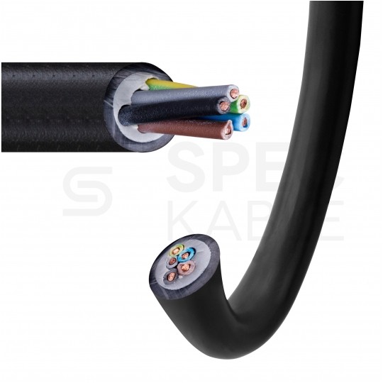 Kabel energetyczny TECHNOPOWER N2XH-J 5x1,5mm2 czarny 0,6/1kV zewnętrzny bezhalogenowy B2ca drut Technokabel