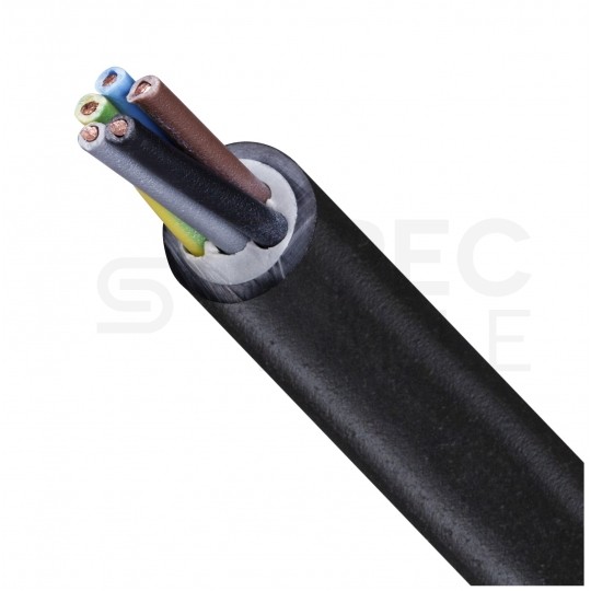 Kabel energetyczny TECHNOPOWER N2XH-J 5x4mm2 czarny 0,6/1kV zewnętrzny bezhalogenowy B2ca drut Technokabel