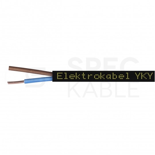 Kabel energetyczny ziemny YKY 2x1,5mm2 czarny 0,6/1kV drut Elektrokabel