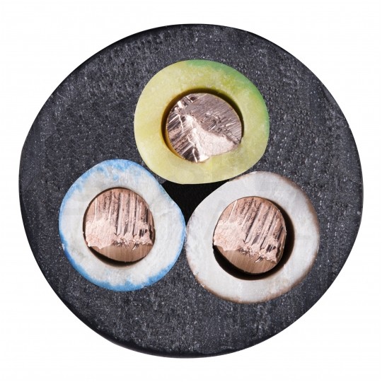 Kabel energetyczny ziemny YKY 3x1,5mm2 czarny 0,6/1kV drut NKT krążek 100m