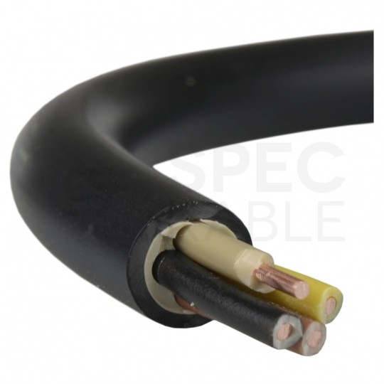 Kabel energetyczny ziemny YKY 4x1mm2 czarny 0,6/1kV drut Elektrokabel